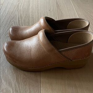 Dansko Brown Leather Mules